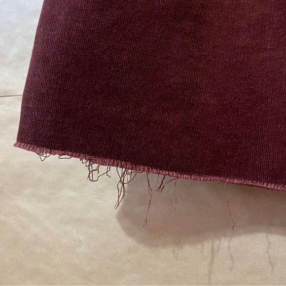 Mother | The Patch Pocket Roller Skimp Wide Leg Corduroy Rum Russian Size 31 - Picture 8 of 14